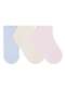 Selene - Kit 3 pares de Meias Cano Curto Selene 7360-001 997-Branco-Verde-Chá-Azul-Sereno - variação: 996-Azul-Claro-Marfim-Rosa-Chá