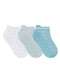 Selene - Kit 3 pares de Meias Cano Curto Selene 7360-001 997-Branco-Verde-Chá-Azul-Sereno - variação: 997-Branco-Verde-Chá-Azul-Sereno