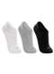 Lupo - Kit 3 pares de Meias Esportiva Invisível Lupo 3270-089 0954-Cinza-Chumbo-Preto - variação: 0953-Branca-Cinza-Preto