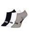 Puma - Kit com 3 Meias Puma 4755-001 998-Branco/Preto - variação: 999-preto-branco-cinza-mescla