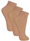 Lupo - Kit 3 pares de Meias Soquete Fio 20 Loba 5530-001 Natural-Peach-Branco - variação: Natural-Peach