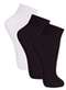 Lupo - Kit 3 pares de Meias Soquete Fio 20 Loba 5530-001 Natural-Peach-Branco - variação: Preto-Branco