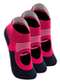 Lupo - Kit 3 pares de Sapatilhas Antiderrapante Pilates Lupo 3286-002 Cereja - variação: Cereja