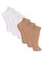 Lupo - Kit 6 pares de Meias Soquete Fio 20 Loba 5530-001 Preto-Branco - variação: Natural-Peach-Branco