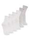 Lupo - Kit com 6 pares de Meias Cano Longo Lupo 4575-088 Branco - variação: Branco-Cinza