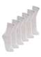 Lupo - Kit com 6 pares de Meias Cano Longo Lupo 4575-088 Branco - variação: Cinza