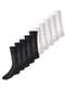 Lupo - Kit 10 pares de Meias Social Meianyl 6002-001 Preta-Branca - variação: Preta-Branca