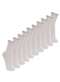 Lupo - Kit com 10 pares de Meias sem Punho Casual Lupo 1275-011 Branco - variação: Cinza