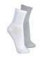 Lupo - Kit com 2 pares de Meias Esportiva Cano Médio Lupo 3290-009 Preto-Branco - variação: Branco-Cinza