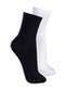 Lupo - Kit com 2 pares de Meias Esportiva Cano Médio Lupo 3290-009 Preto-Branco - variação: Preto-Branco
