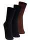Lupo - Kit com 3 pares de Meias Social Lupo 1795-004 Café - variação: Preto-Café