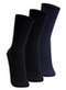Lupo - Kit com 3 pares de Meias Social Lupo 1795-004 Café - variação: Preto-Marinho