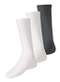 Lupo - Kit com 3 pares de Meias Social Meianyl 6002-001 Branco - variação: Branco-Grafite