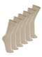 Lupo - Kit com 6 pares de Meias Casual Lupo 1210-201 Café - variação: Bege