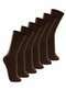 Lupo - Kit com 6 pares de Meias Casual Lupo 1210-201 Café - variação: Café