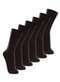 Lupo - Kit com 6 pares de Meias Casual Lupo 1210-201 Café - variação: Preto