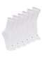 Lupo - Kit com 6 pares de Meias Esportiva Cano Longo Lupo 3250-001 Branco-Cinza - variação: Branco