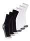 Lupo - Kit com 6 pares de Meias Esportiva Cano Longo Lupo 3250-002 Preto-Branco - variação: Preto-Branco