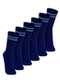 Lupo - Kit com 6 pares de Meias Esportiva Cano Longo Lupo 3292-009 Marinho - variação: Marinho