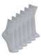 Lupo - Kit com 6 pares de Meias Esportiva Cano Médio Lupo 3290-009 Preto-Cinza - variação: Cinza