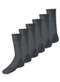 Lupo - Kit com 6 pares de Meias Social Meianyl 6002-001 Branco-Grafite - variação: Grafite