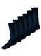 Lupo - Kit com 6 pares de Meias Social Meianyl 6002-001 Branco-Grafite - variação: Marinho
