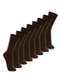Lupo - Kit com 8 pares de Meias Casual Lupo 1210-201 Preto-Marinho - variação: Café
