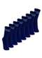 Lupo - Kit com 8 pares de Meias Esportiva Cano Longo Lupo 3292-009 Preto-Marinho - variação: Marinho