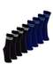 Lupo - Kit com 8 pares de Meias Esportiva Cano Longo Lupo 3292-009 Preto-Marinho - variação: Preto-Marinho