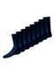 Lupo - Kit com 8 pares de Meias Social Lupo 1100-011/049 Preto-Marinho - variação: Marinho