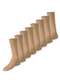 Lupo - Kit com 8 pares de Meias Social Meianyl 6002-001 Café-Bege - variação: Bege