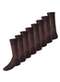 Lupo - Kit com 8 pares de Meias Social Meianyl 6002-001 Café-Bege - variação: Café