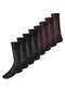 Lupo - Kit com 8 pares de Meias Social Meianyl 6002-001 Café-Bege - variação: Preto-Café