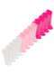 Lupo - Kit 12 pares de Meias Infantil Cano Curto Lupo 2725-089 Preto - variação: Branco-Rosa-Pink