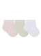 Selene - Kit 3 pares de Meias Bebê Cano Curto Selene 1150-001 997-Rosa-Chá-Verde-Água-Branco - variação: 997-Rosa-Chá-Verde-Água-Branco