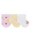 Selene - Kit 3 pares de Meias Bebê Cano Curto Selene 1150-001 997-Rosa-Chá-Verde-Água-Branco - variação: 998-Rosa-Claro-Amarelo-Bebê-Branco