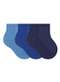 Selene - Kit 3 pares de Meias Bebê Cano Curto Selene 1940-001 995-Azul-Branco-Marinho - variação: 997-Azul-Royal-Marinho