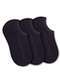 Selene - Kit 3 pares de Meias Infantil Invisível Selene 2930-001 998-Preto - variação: 998-Preto