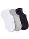 Selene - Kit 3 pares de Meias Infantil Invisível Selene 2930-001 998-Preto - variação: 999-Branco-Cinza-Mescla-Preto