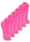 Lupo - Kit 6 pares de Meias Infantil Antiderrapante Lupo 2911-003 Azul - variação: Rosa