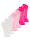 Lupo - Kit 6 pares de Meias Infantil Cano Curto Lupo 2725-089 Branco - variação: Branco-Rosa-Pink