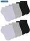Selene - Kit 12 pares de Meias Infantis Cano Curto Selene 2070-273 Branco - variação: Branco-Cinza-Preto