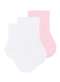 Selene - Kit 3 pares de Meias Bebê Cano Curto Selene 1320-001 Branco-Rosa - variação: Branco-Rosa