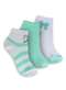 Trifil - Kit com 3 Meias Bebê Cano Médio Trifil 1005 0913-Rosa-Dalia-Branco - variação: 0915-branco-verde