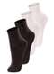 Lupo - Kit com 4 pares de Meias Infantil Cano Médio Lupo 2727-088 Preto - variação: Preto-Branco