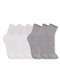 Trifil - Kit 6 pares de Meias Infantil Cano Médio Trifil 8720 004-Branco-Cinza - variação: 004-Branco-Cinza