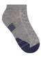 Selene - Meia Infantil Cano Curto Selene 5045-001 501-Cinza-Mescla-Marinho - variação: 501-Cinza-Mescla-Marinho