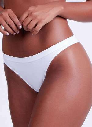 Calcinha Tanga Loba 40500-001 1110-Branca - Meias Sao Jorge