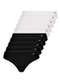 Lupo - Kit com 10 Calcinhas Biquíni Loba 40353-001 Natural - variação: Preto-Branco