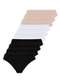 Lupo - Kit com 10 Calcinhas Biquíni Loba 40400-001 Preto - variação: Preto-Branco-Natural